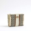 Beige Panelled Monogram Purse