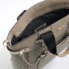 Beige Panelled RI Handle Tote Bag