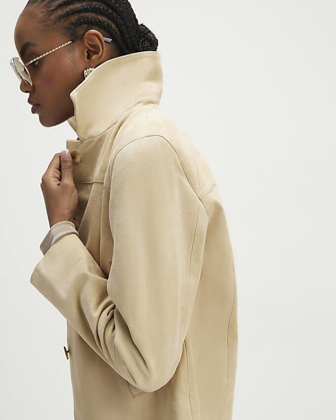 Beige Premium Suede Jacket