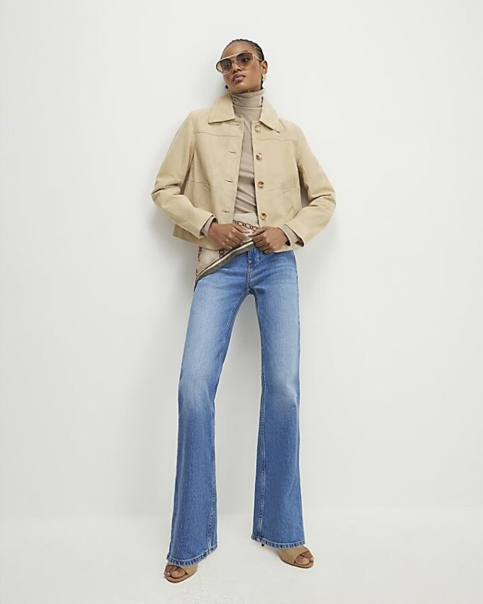 Beige Premium Suede Jacket