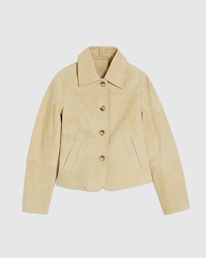 Beige Premium Suede Jacket