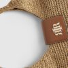 Beige Raffia Flap Front Shoulder Bag