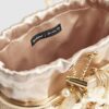 Beige Raffia Flower Basket Bag