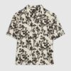 Beige Regular Fit Floral Shirt