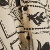 Beige Regular Fit Tile Print Shirt