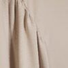 Beige Short Sleeve Fitted Waist Maxi Dress