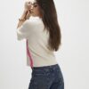 Beige Short Sleeve Tipped Jumper