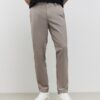 Beige Skinny Fit Trousers