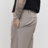 Beige Skinny Fit Trousers