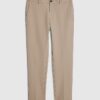 Beige Skinny Fit Trousers