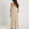 Beige Sleeveless Cornelli Maxi Beach Dress