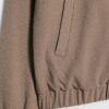 Beige Slim Fit Bomber Jacket