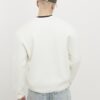 Beige Slim Fit Boucle Cardigan