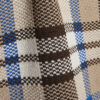 Beige Slim Fit Check Collar Polo Shirt
