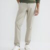 Beige Slim Fit Chino Trousers