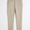 Beige Slim Fit Chino Trousers