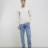 Beige Slim Fit Textured Polo Shirt