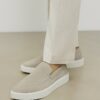 Beige Suede Loafers