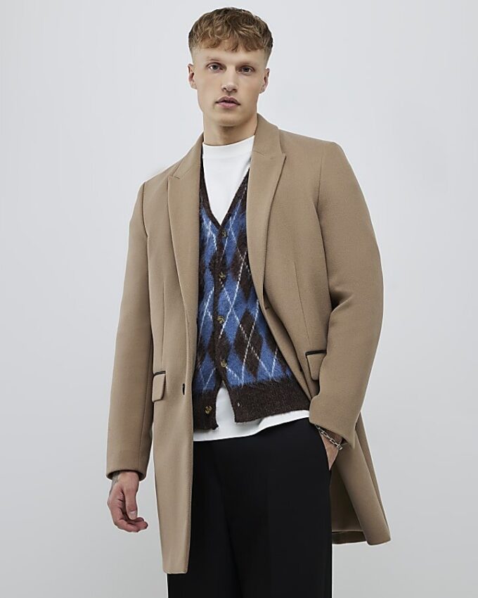 Beige Tailored Coat