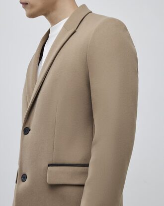 Beige Tailored Coat