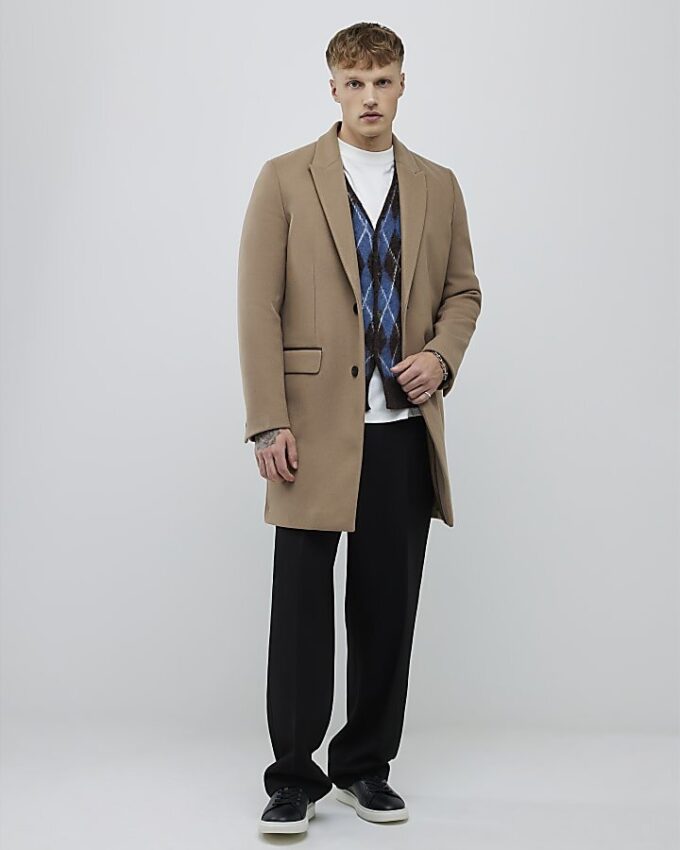 Beige Tailored Coat