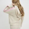 Beige Tipped Hooded Jumper
