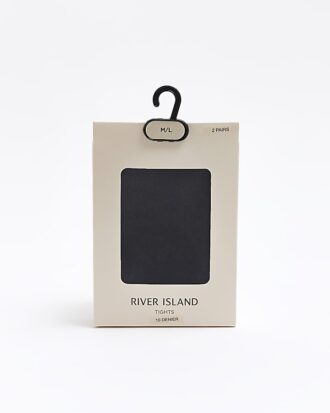 Black 10 Denier Pack Of 2 Tights Black 10 Denier Pack Of 2 Tights