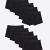 Black 10 Pack RI Jacquard Waistband Trunks