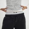 Black 2 in 1 Wide Leg Joggers