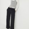 Black 2 in 1 Wide Leg Joggers