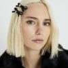 Black 2 Pack Bow Ribbon Hair Clips