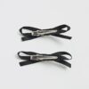 Black 2 Pack Bow Ribbon Hair Clips