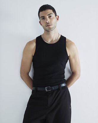 Black 2 pack Muscle Fit Ribbed Vest Black 2 pack Muscle Fit Ribbed Vest