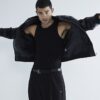 Black 2 pack Muscle Fit Ribbed Vest