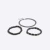 Black 3 Pack Chain Bracelets