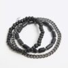 Black 3 Pack Chain Bracelets
