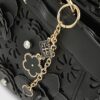 Black 3D Floral Laser Cut Tote Bag