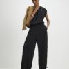 Black Adjustable Balloon Leg Trousers