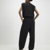 Black Adjustable Balloon Leg Trousers