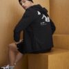 Black Athleisure RXR Hooded Jacket