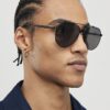 Black Aviator Sunglasses