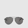 Black Aviator Sunglasses