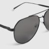 Black Aviator Sunglasses