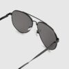 Black Aviator Sunglasses