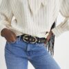 Black Bamboo Buckle Belt