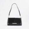 Black Bar Front Clutch Bag