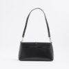 Black Bar Front Clutch Bag