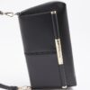 Black Bar Front Clutch Bag