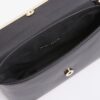 Black Bar Front Clutch Bag