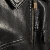Black Belted Faux Leather Shift Dress